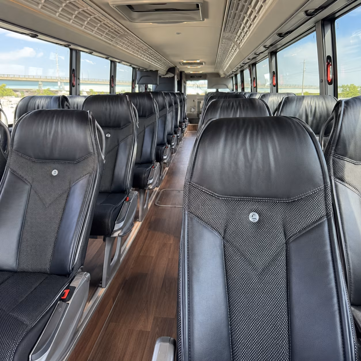 charter buses for large birthday group trips from league city to galveston island