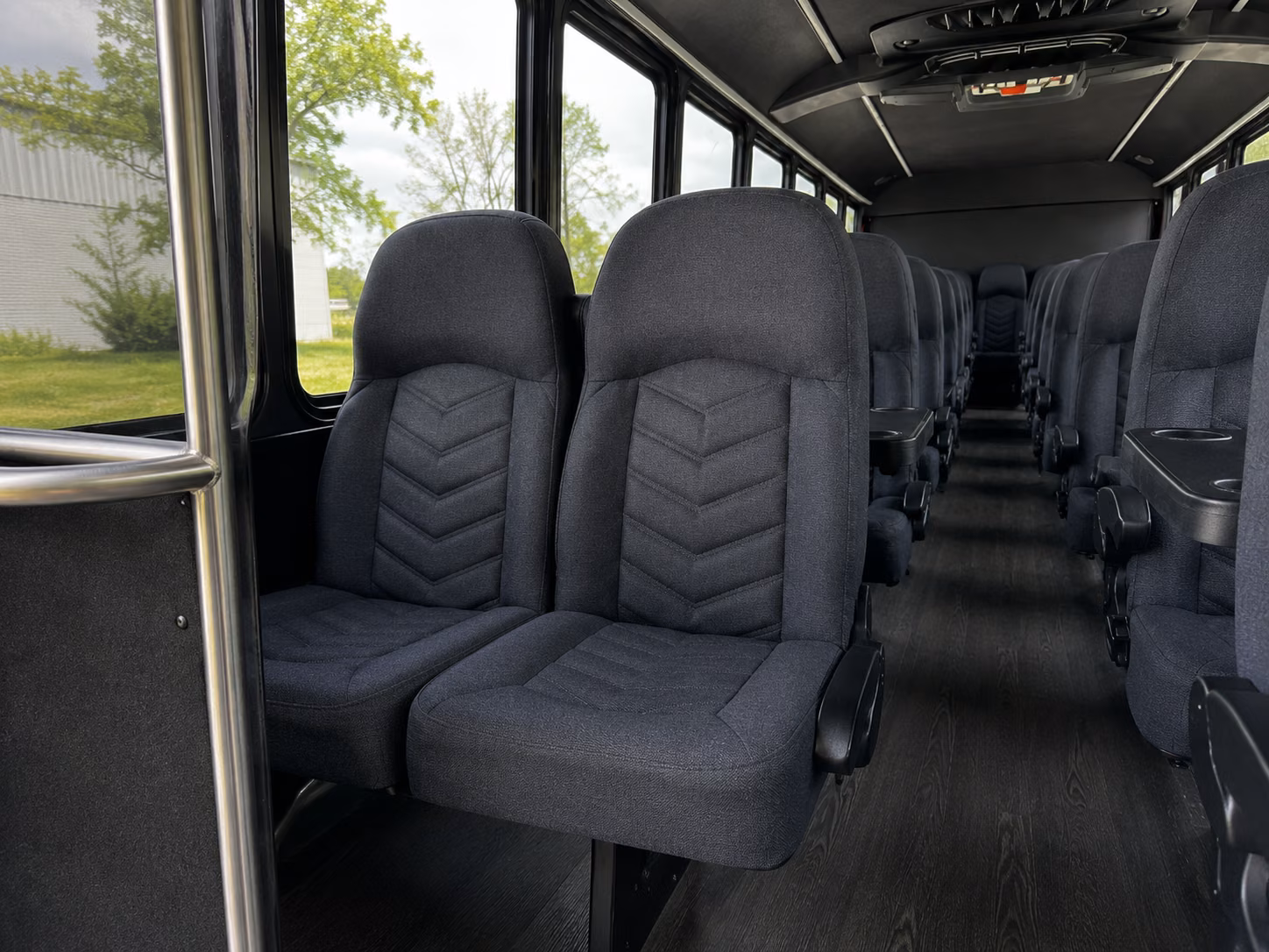 league city 18 passenger minibus inside