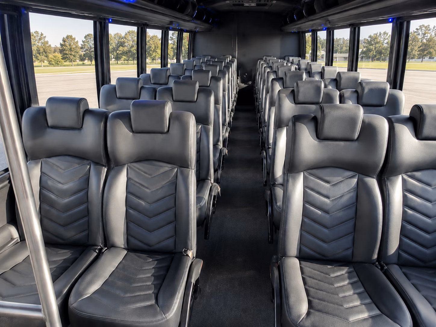league city 18 passenger minibus interior
