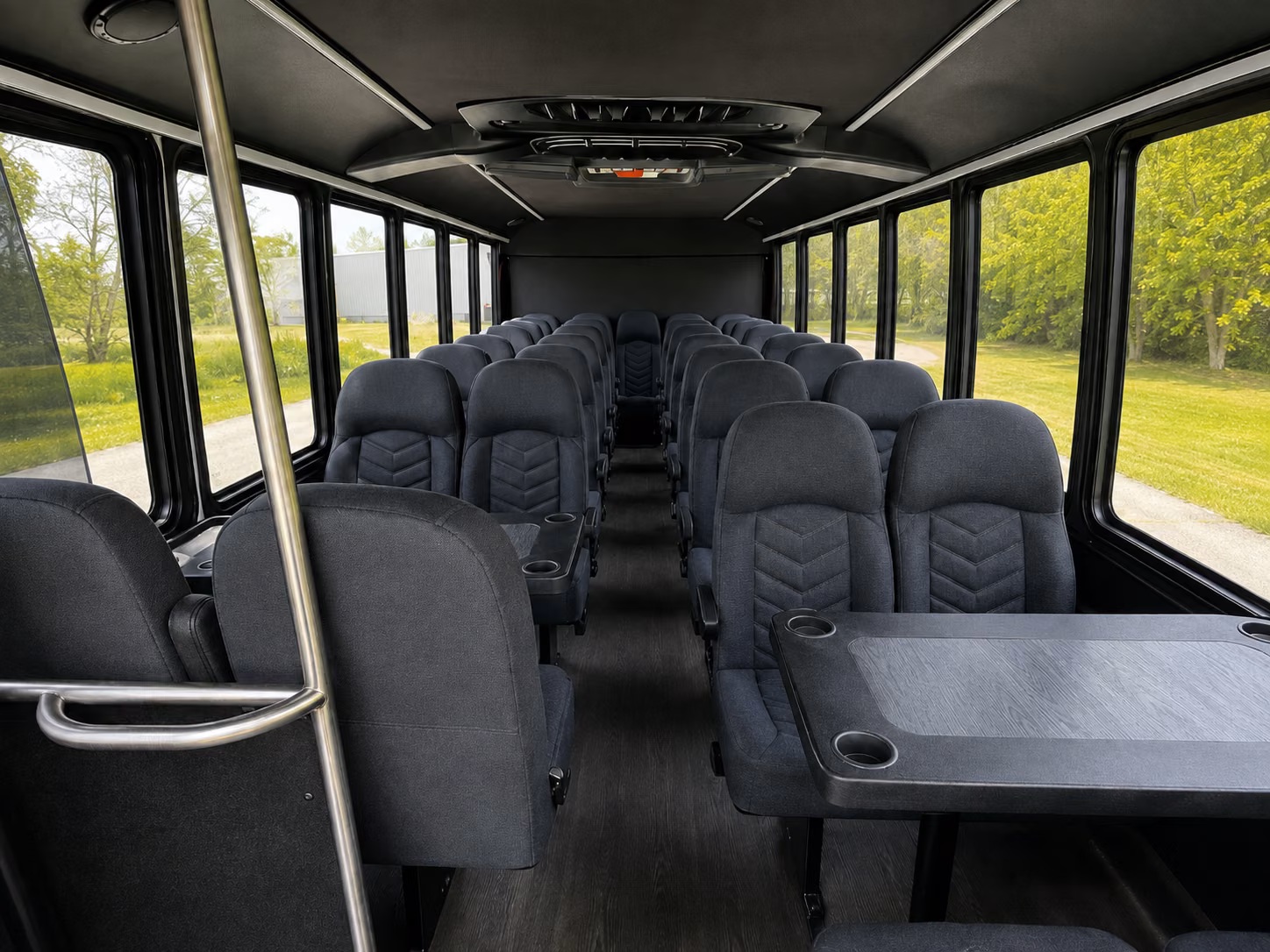 league city 20 passenger minibus inside