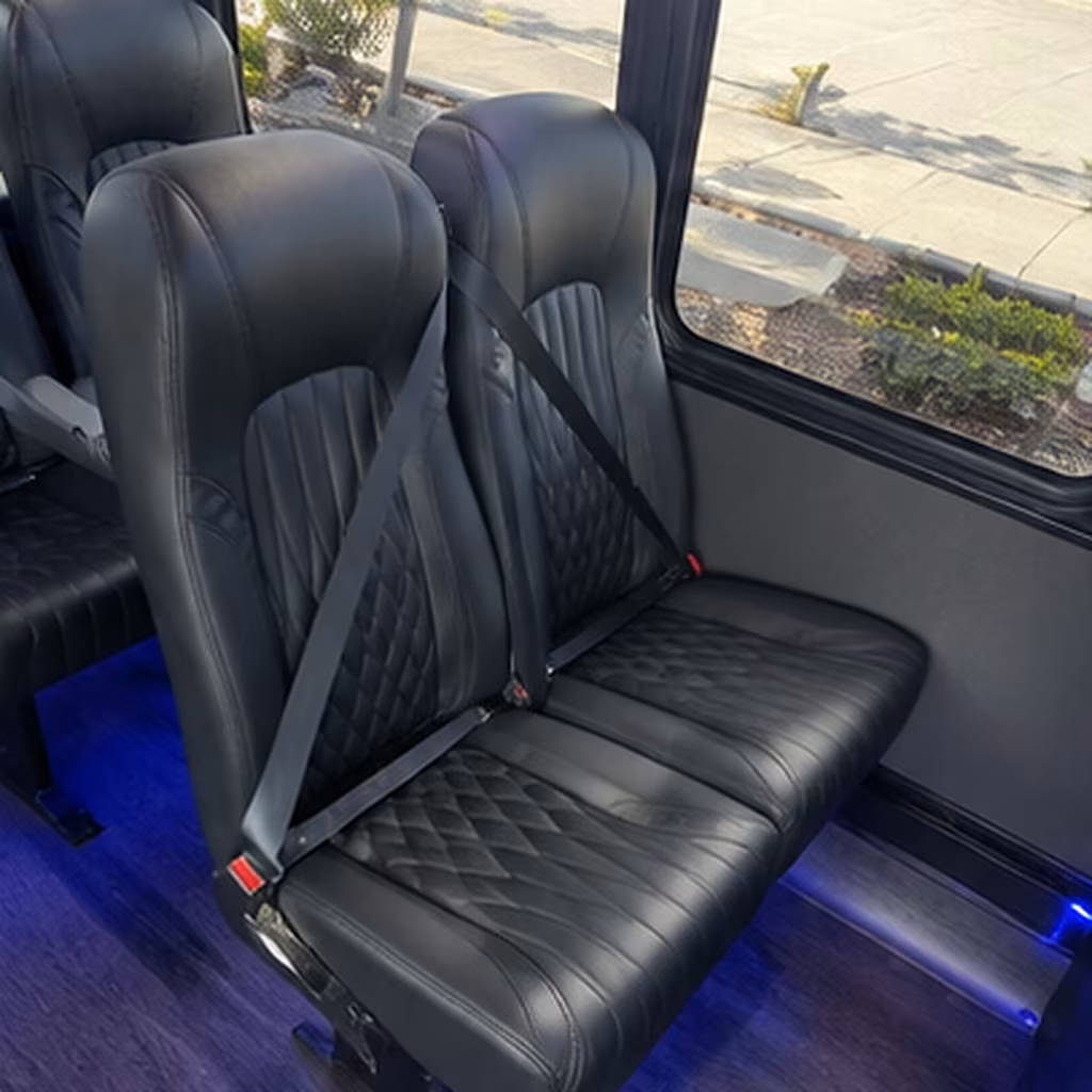 league city 28 passenger minibus interior