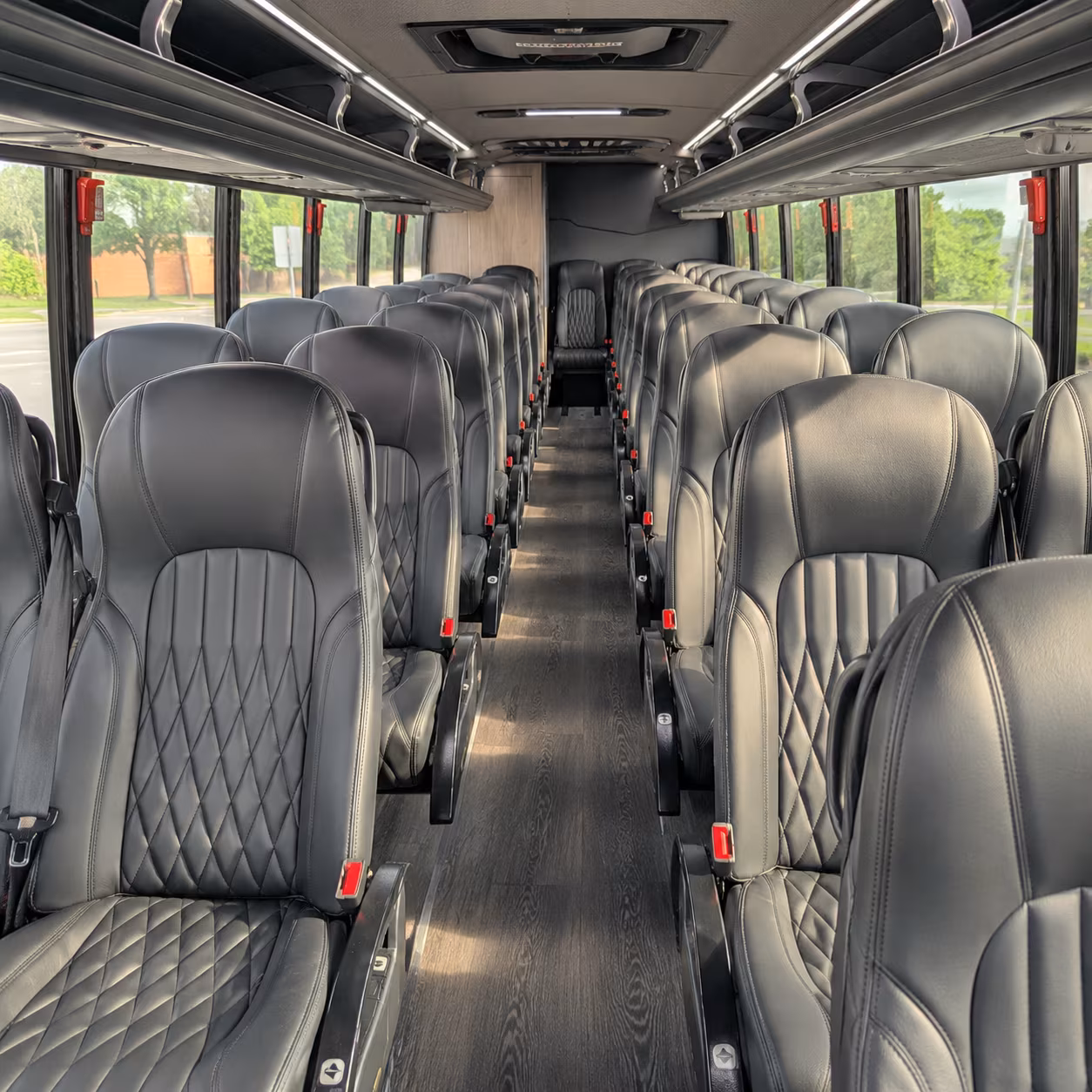 league city 30 passenger minibus inside