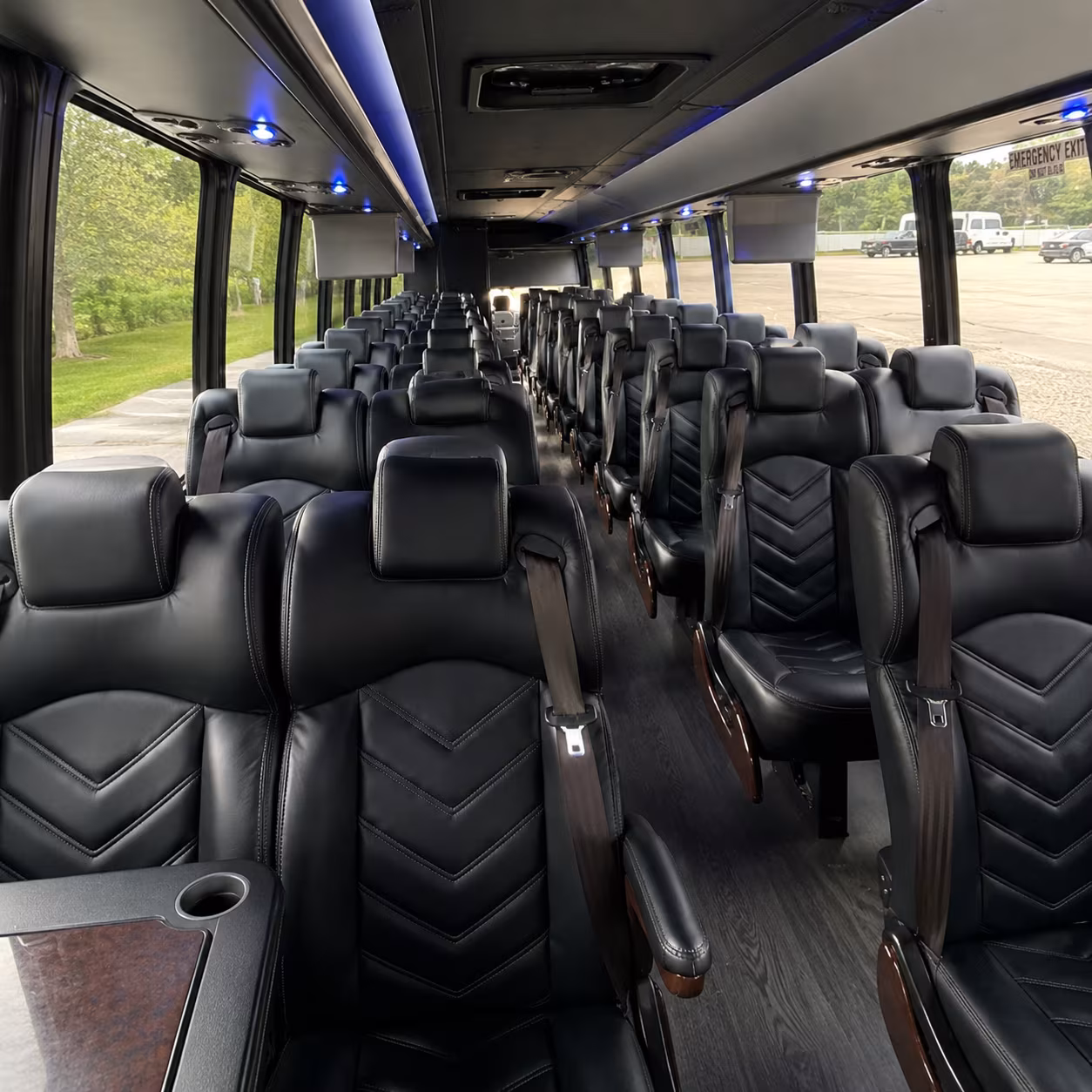 league city 30 passenger minibus interior
