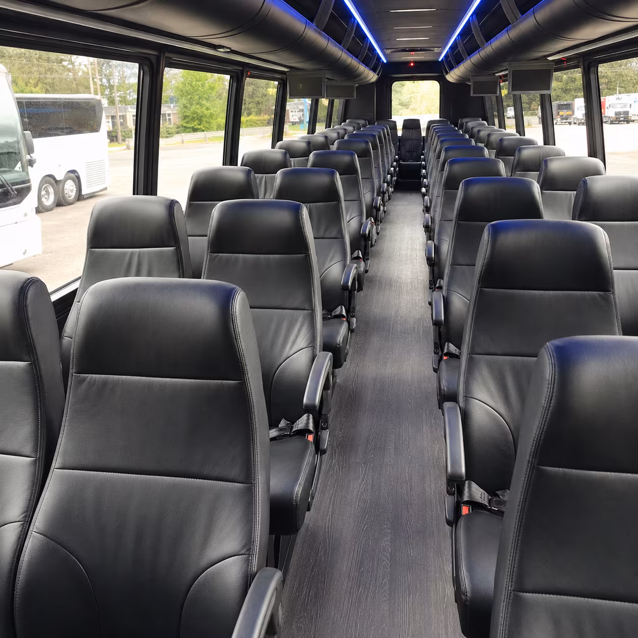 league city 35 passenger minibus inside