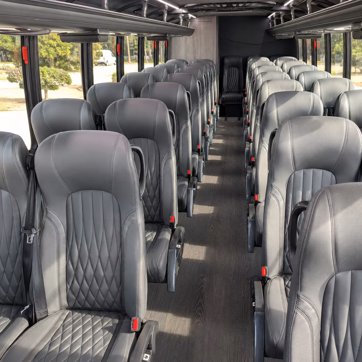 league city 35 passenger minibus interior