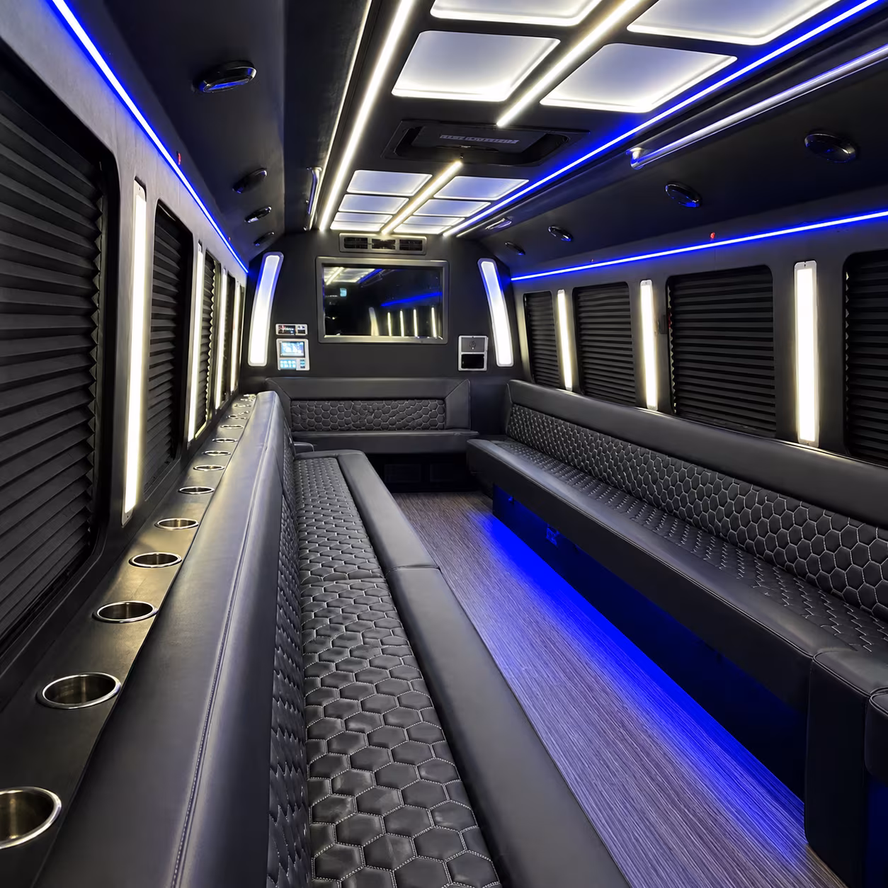 league city party bus interior