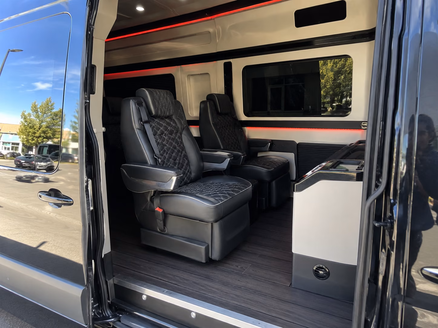 league city sprinter van with driver interior